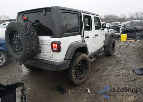 2021 Jeep Wrangler Unlimited Sport S 4X4 z USA, uszkodzony, nr VIN 1C4HJXDG1MW814712
